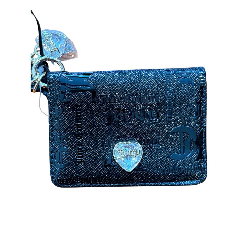 Juicy couture wallet - credit card key fob liquorice